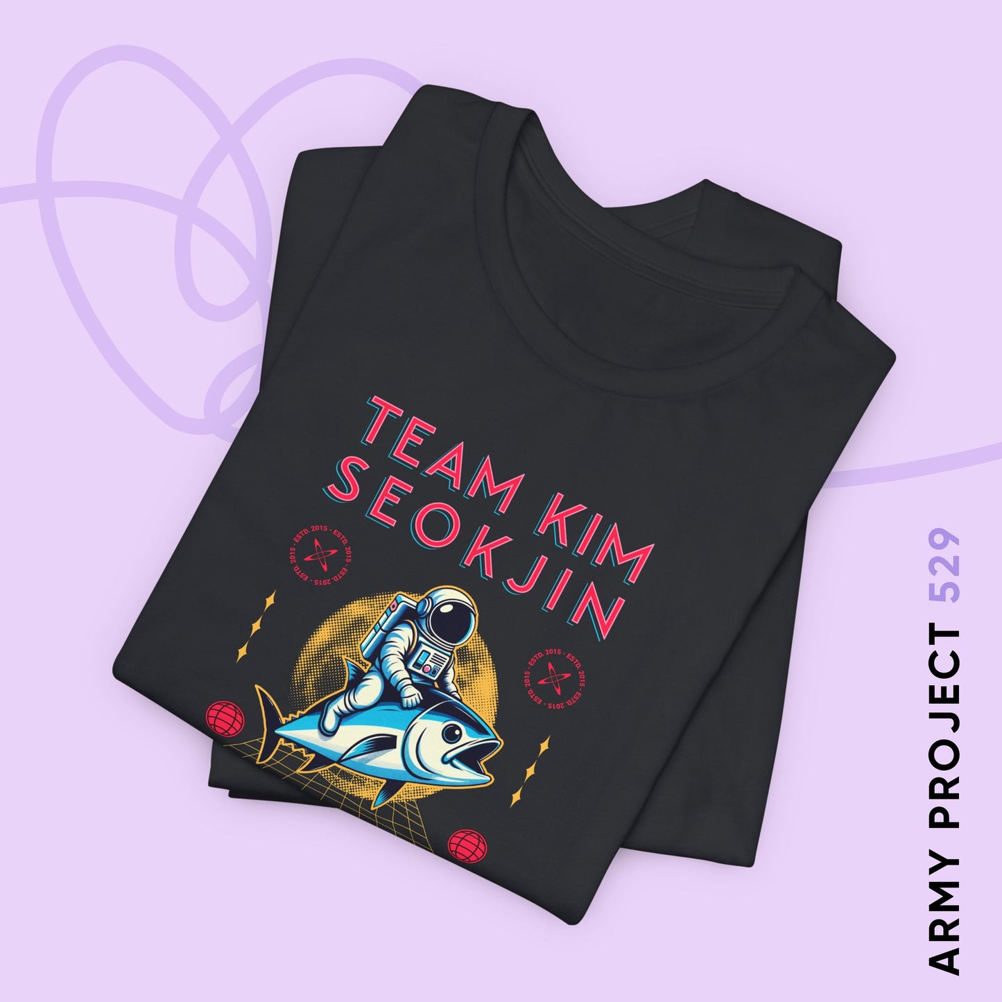 Jin Short Sleeve Shirt - Team Kim Seokjin - Fanmade BTS Merch - Unisex Jersey T-Shirt