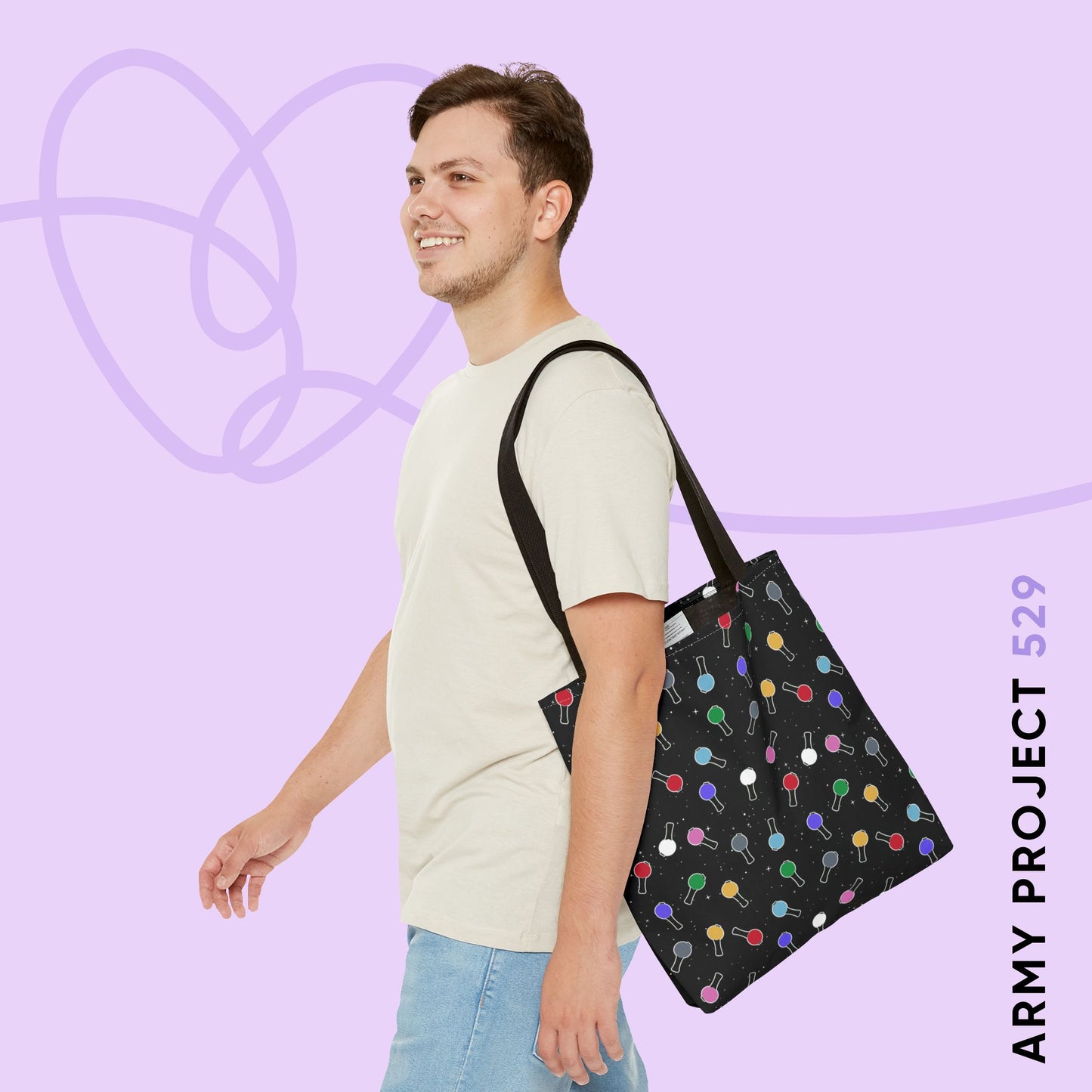 Ma City Map Lightstick Tote Bag