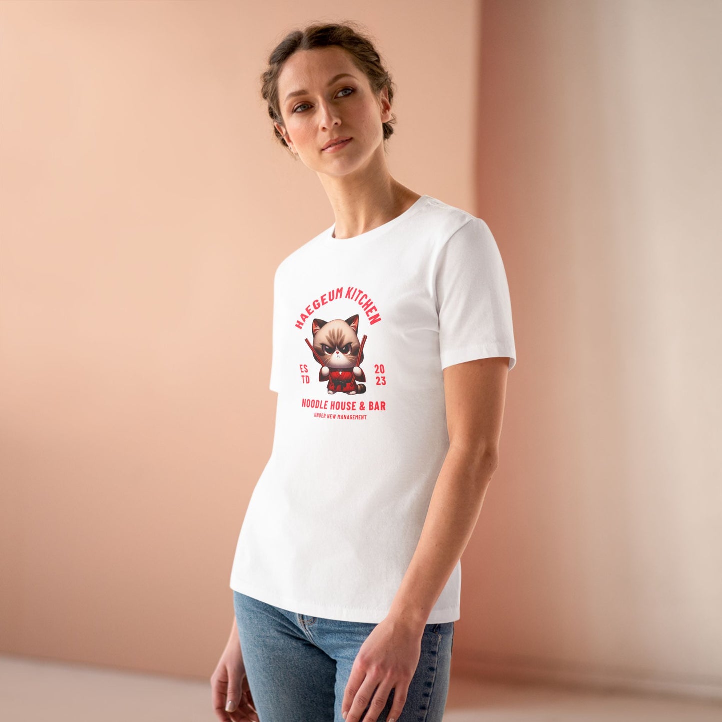 Haegeum Noodle House Women's Relaxed Jersey Short Sleeve Tee