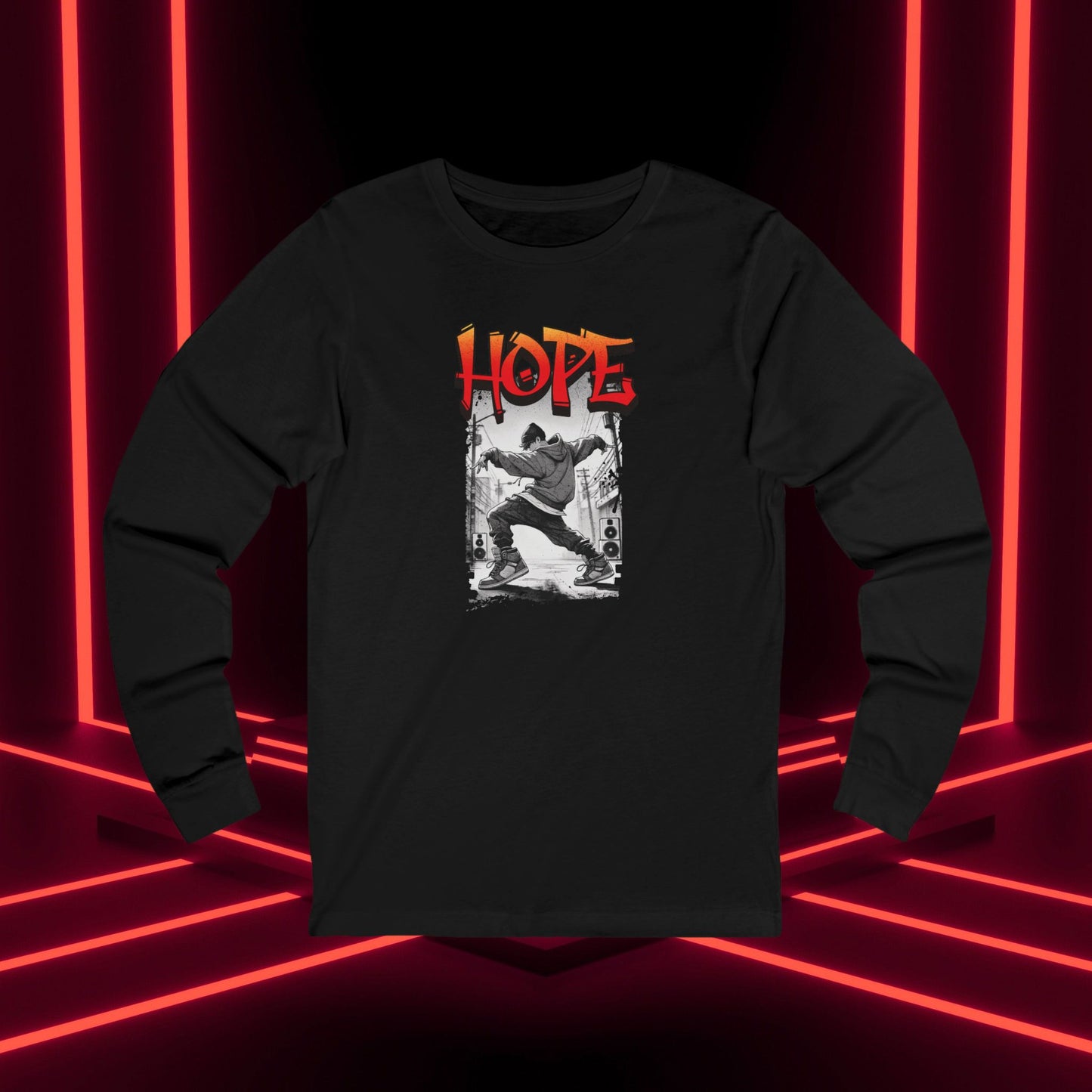 Hobi Concert Long Sleeve Shirt - HOTS with Hope - Fanmade BTS Merch - Soft Unisex T-Shirt