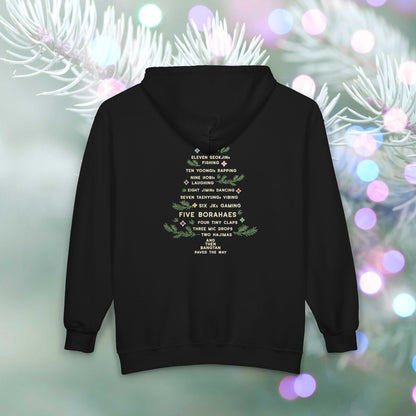 OT7 Zip Hoodie - 12 Days of Bangtan - Fanmade BTS Merch - Full Zip Sweatshirt