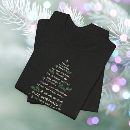 OT7 Short Sleeve Shirt - 12 Days of Bangtan - Fanmade BTS Merch - Unisex Jersey T-Shirt