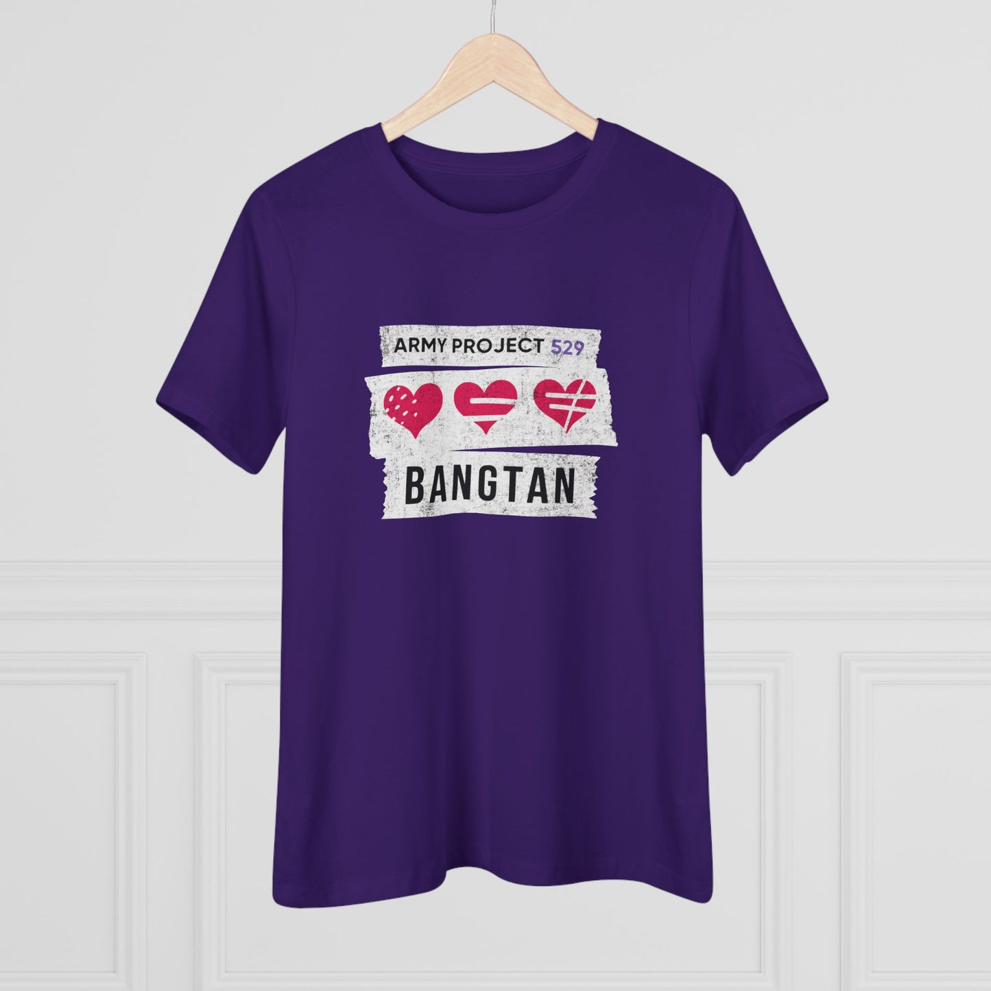 OT7 Women's Tee - AP529 <3 Bangtan - Soft Jersey T-Shirt