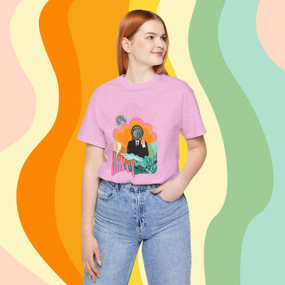 Jin Short Sleeve Shirt - Fanmade BTS Retro Series - 60s Mod Aesthetic - Soft Unisex T-Shirt