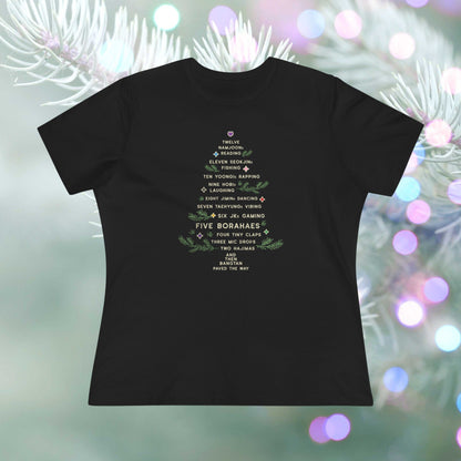 OT7 Women's Shirt - 12 Days of Bangtan - Retro Fanmade BTS Merch - Soft Jersey T-Shirt