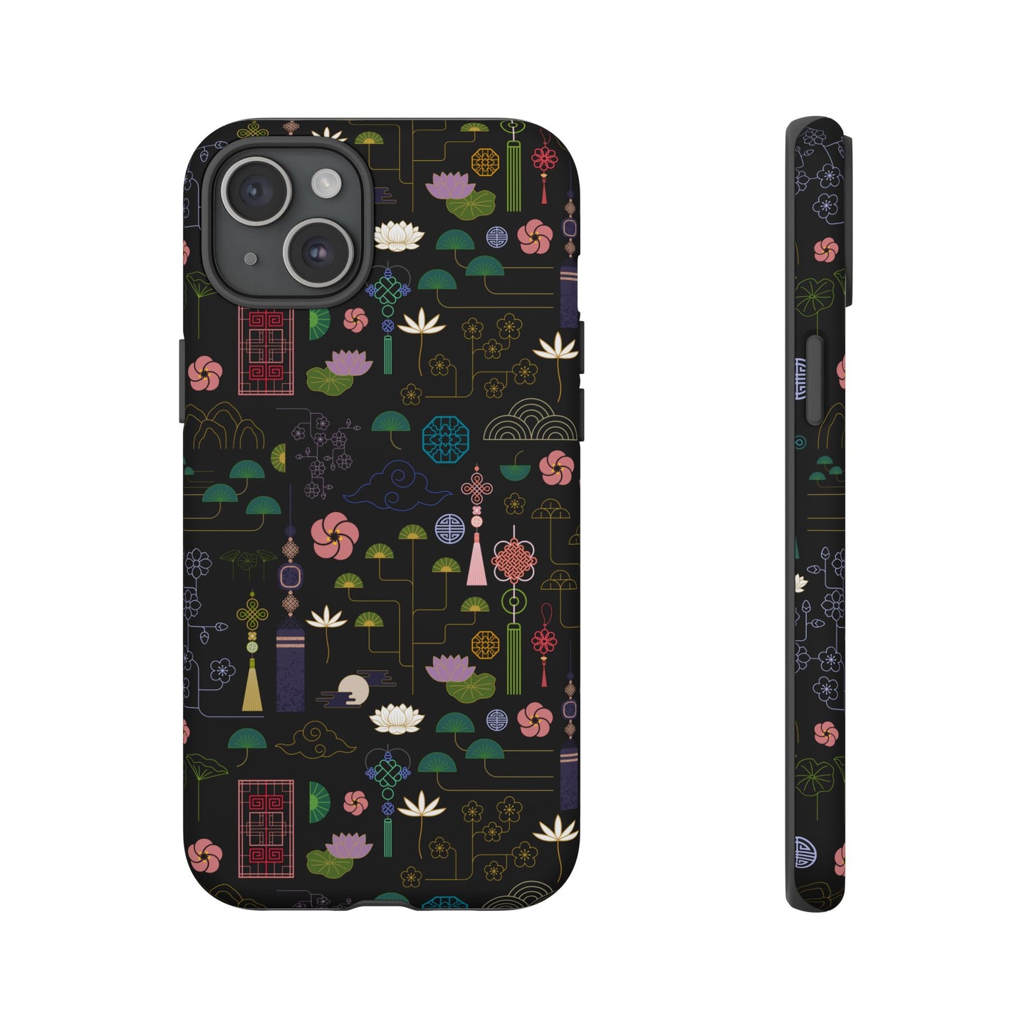Norigae Night Garden Tough Phone Case - Elegant K-Pop Merch - iPhone, Galaxy, Pixel Cover