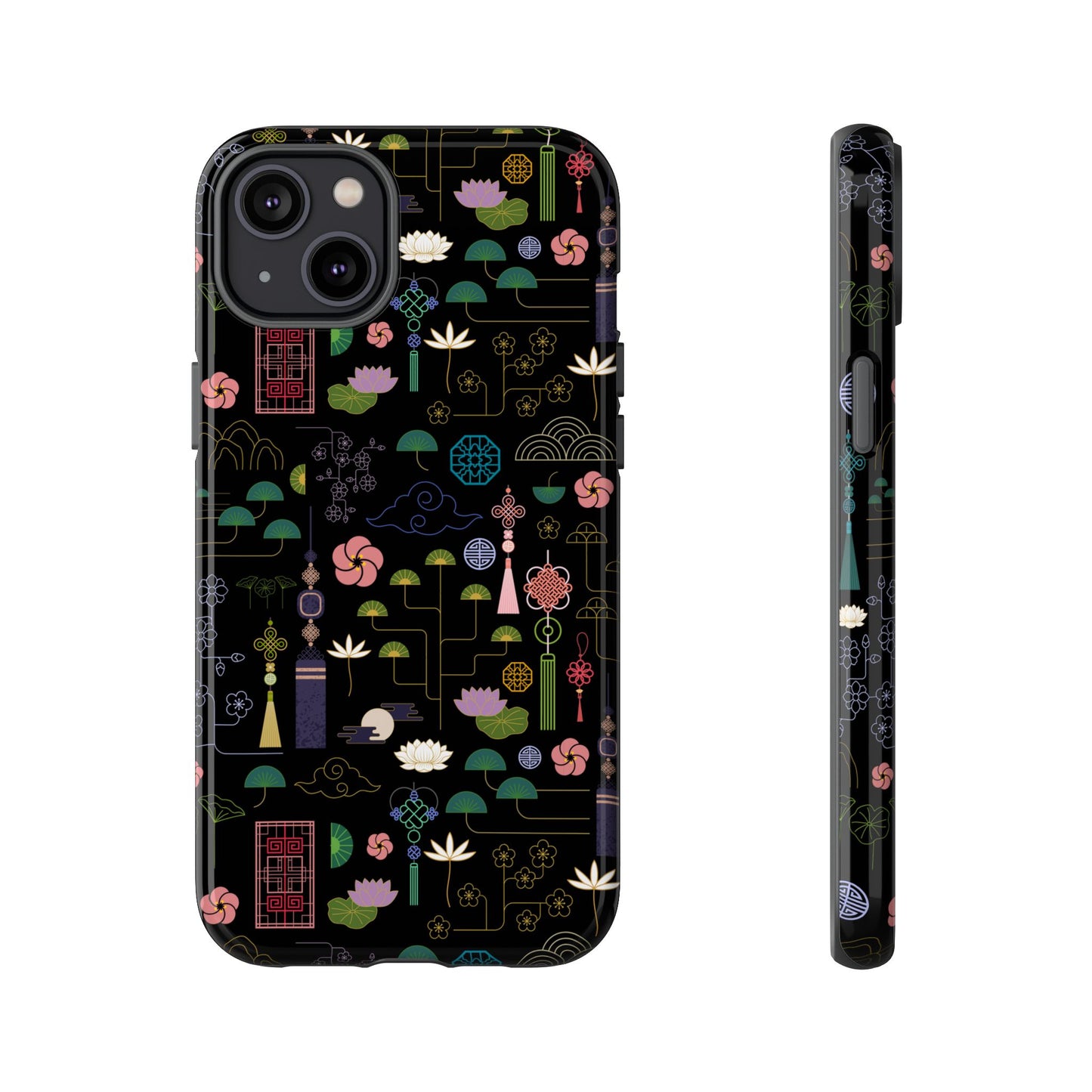 Norigae Night Garden Tough Phone Case - Elegant K-Pop Merch - iPhone, Galaxy, Pixel Cover