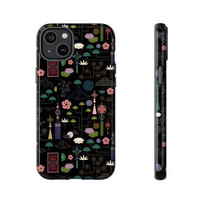 Norigae Night Garden Tough Phone Case - Elegant K-Pop Merch - iPhone, Galaxy, Pixel Cover