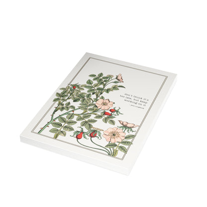 Fanmade BTS Greeting Card - Jung Kook Motivational Quote - Vintage Floral Artwork