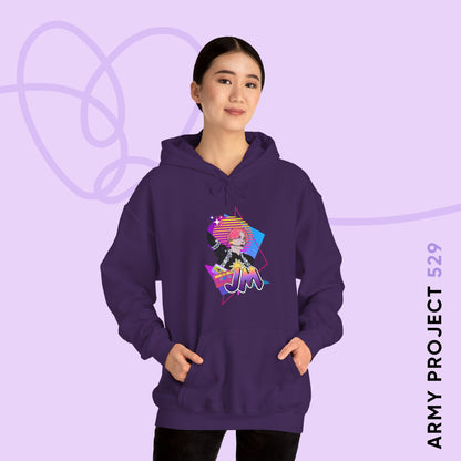 Jimin Hoodie - Fanmade BTS Retro Series - 80s Pop Aesthetic - Cozy Unisex Sweatshirt