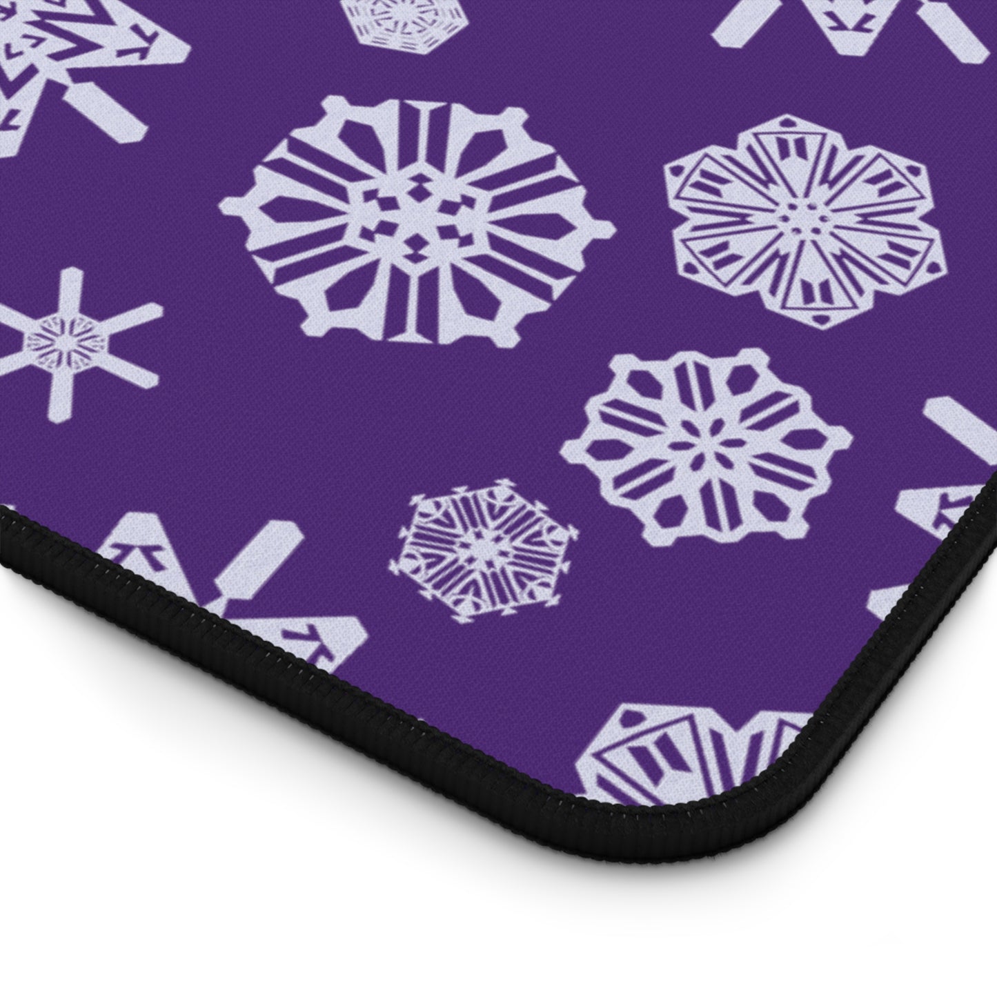 OT7 Desk Mat - Secret Snowflakes (Purple) - Fanmade BTS Desk Accessories
