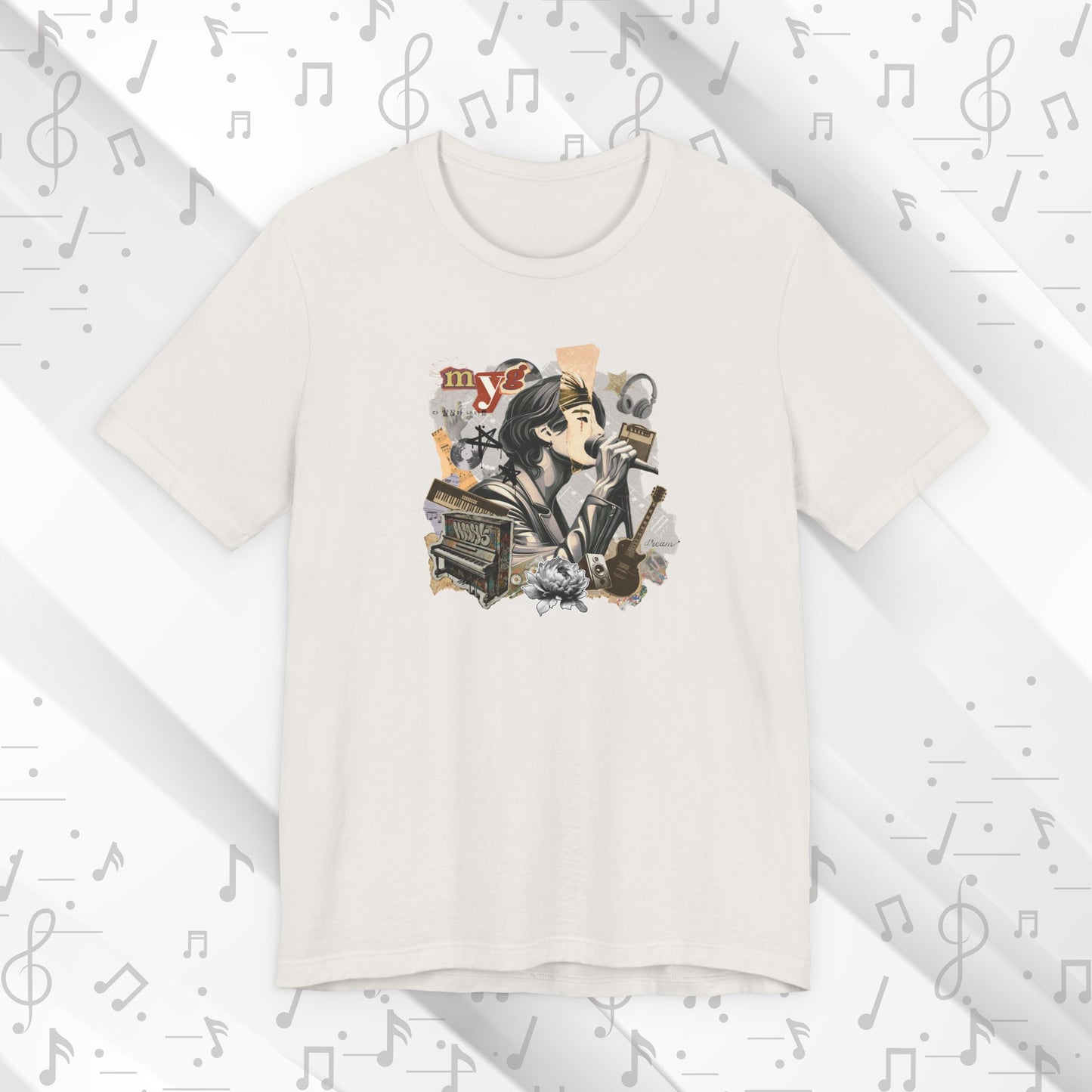 Yoongi Short Sleeve Shirt - Fanmade BTS Retro Series - 2010s Rock Aesthetic - Soft Unisex T-Shirt