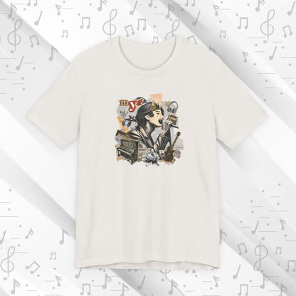 Yoongi Short Sleeve Shirt - Fanmade BTS Retro Series - 2010s Rock Aesthetic - Soft Unisex T-Shirt