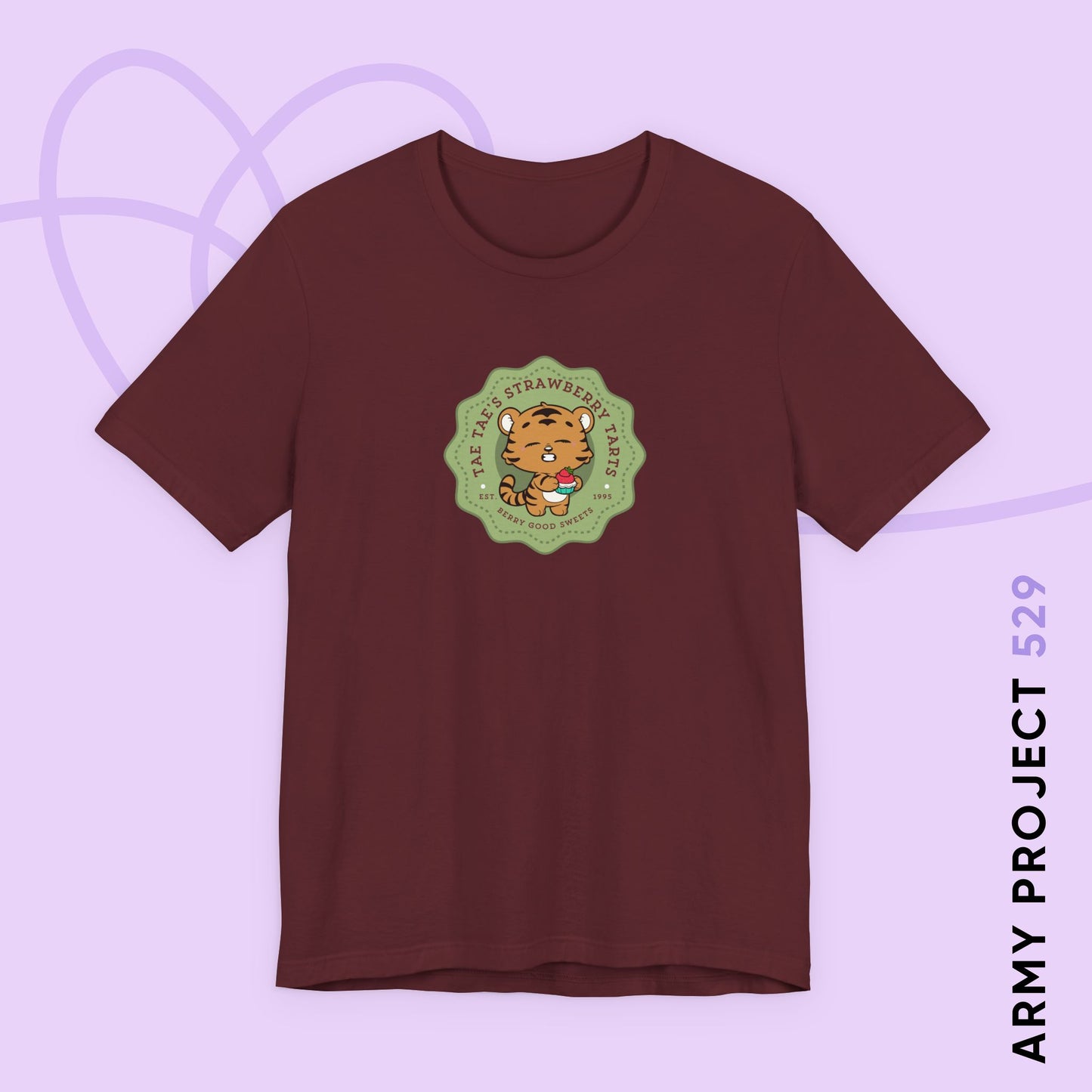 Tae Tae Strawberry Tarts Unisex Jersey Short Sleeve Tee