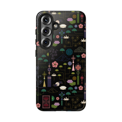 Norigae Night Garden Tough Phone Case - Elegant K-Pop Merch - iPhone, Galaxy, Pixel Cover