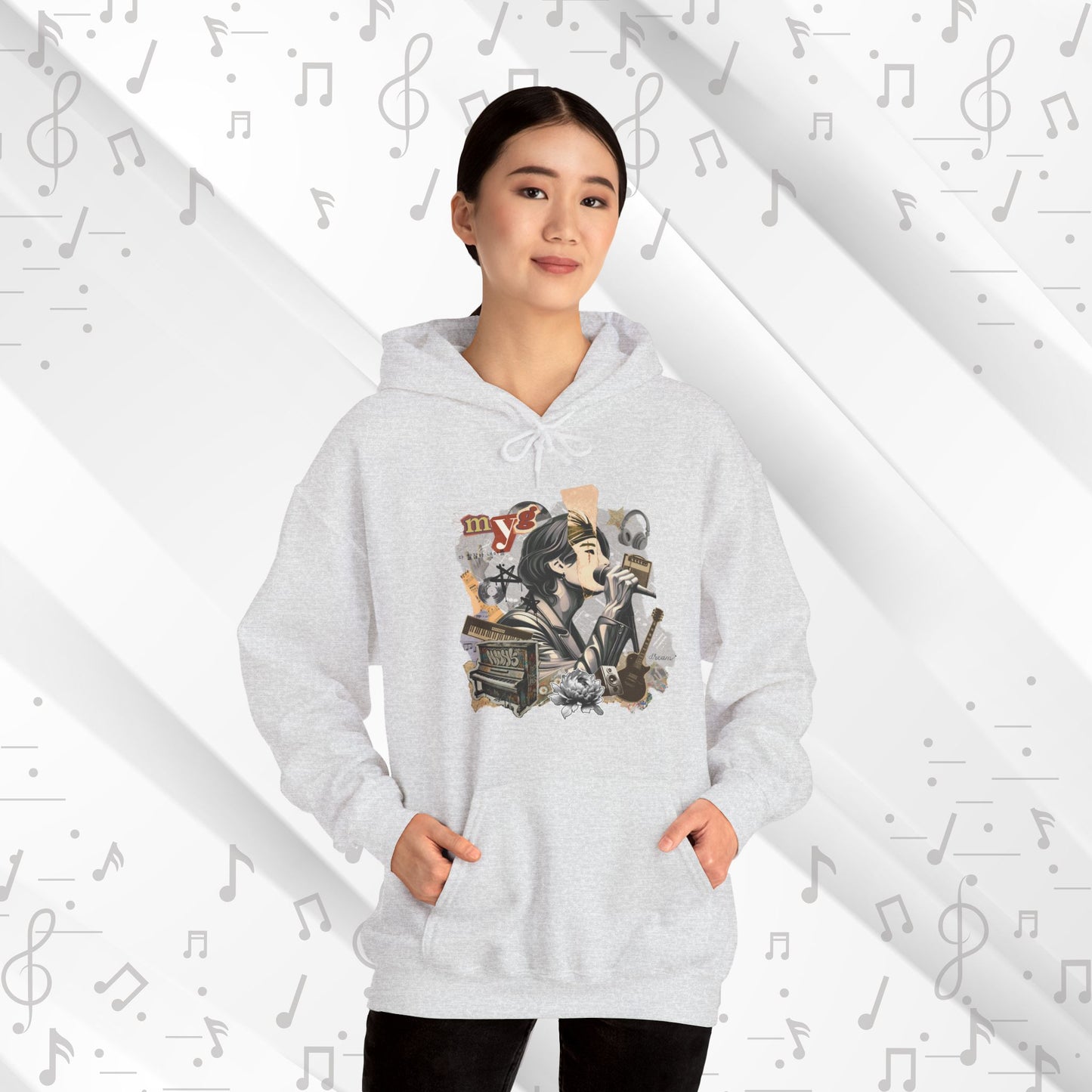 Yoongi Hoodie - Fanmade BTS Retro Series - 2010s Rock Aesthetic - Cozy Unisex Sweatshirt