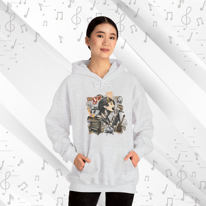 Yoongi Hoodie - Fanmade BTS Retro Series - 2010s Rock Aesthetic - Cozy Unisex Sweatshirt