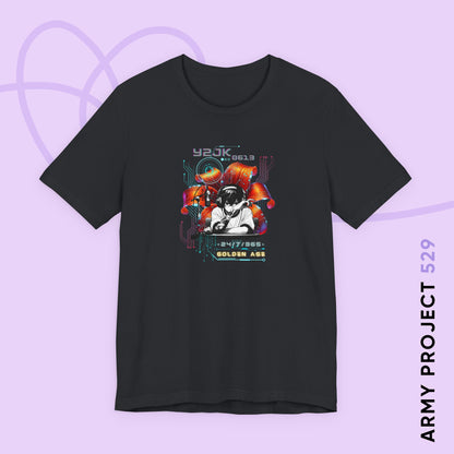 Jung Kook Short Sleeve Shirt - Fanmade BTS Retro Series - Y2K Gamer Aesthetic - Soft Unisex T-Shirt