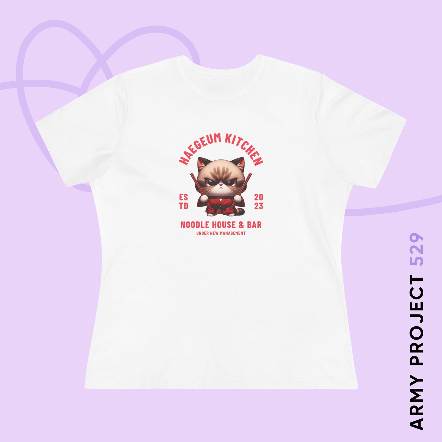 Yoongi Women's Tee - Haegeum Noodle House - Fanmade BTS Merch - Soft Jersey T-Shirt