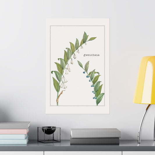 Vintage Floral Wall Art - Gwenchana - Fanmade BTS Home Decor - Matte Poster