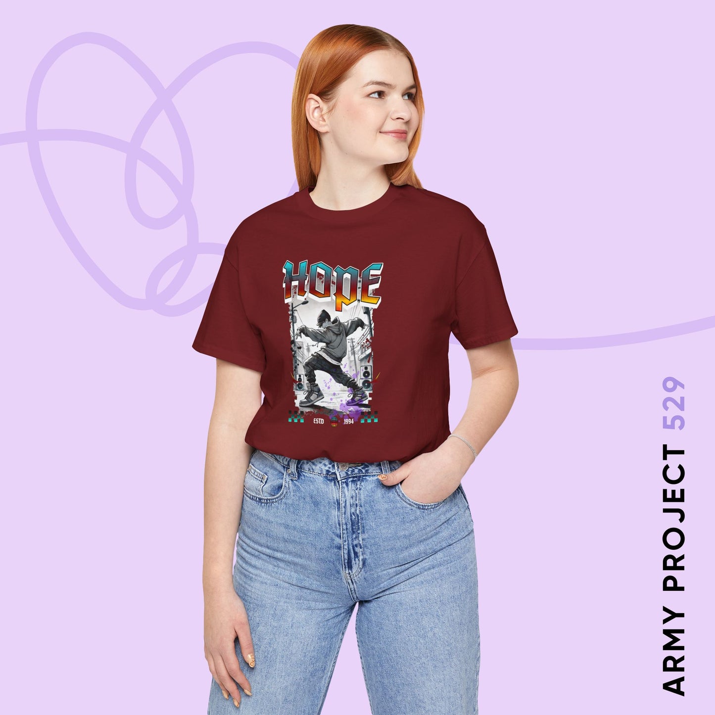 Hobi 1990s Retro Series Unisex Jersey Short Sleeve Tee