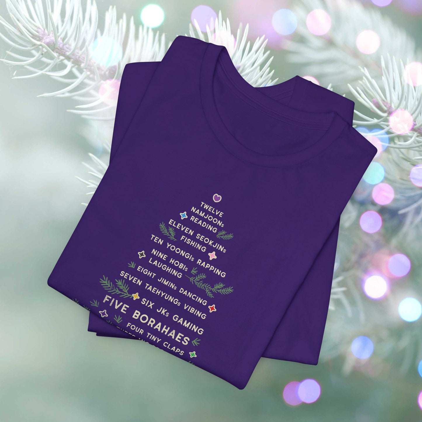 OT7 Short Sleeve Shirt - 12 Days of Bangtan - Fanmade BTS Merch - Unisex Jersey T-Shirt