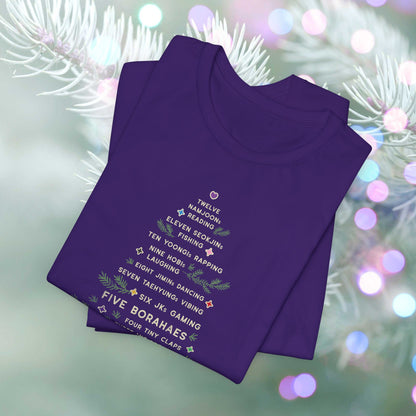 OT7 Short Sleeve Shirt - 12 Days of Bangtan - Fanmade BTS Merch - Unisex Jersey T-Shirt