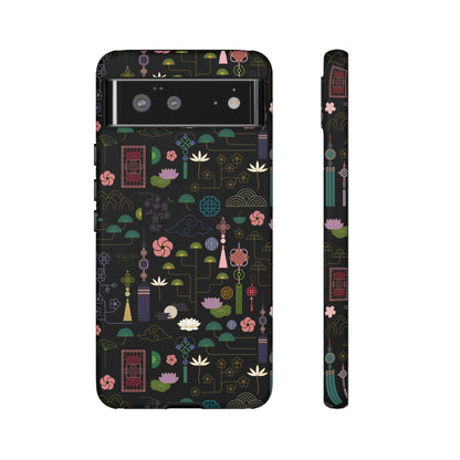 Norigae Night Garden Tough Phone Case - Elegant K-Pop Merch - iPhone, Galaxy, Pixel Cover