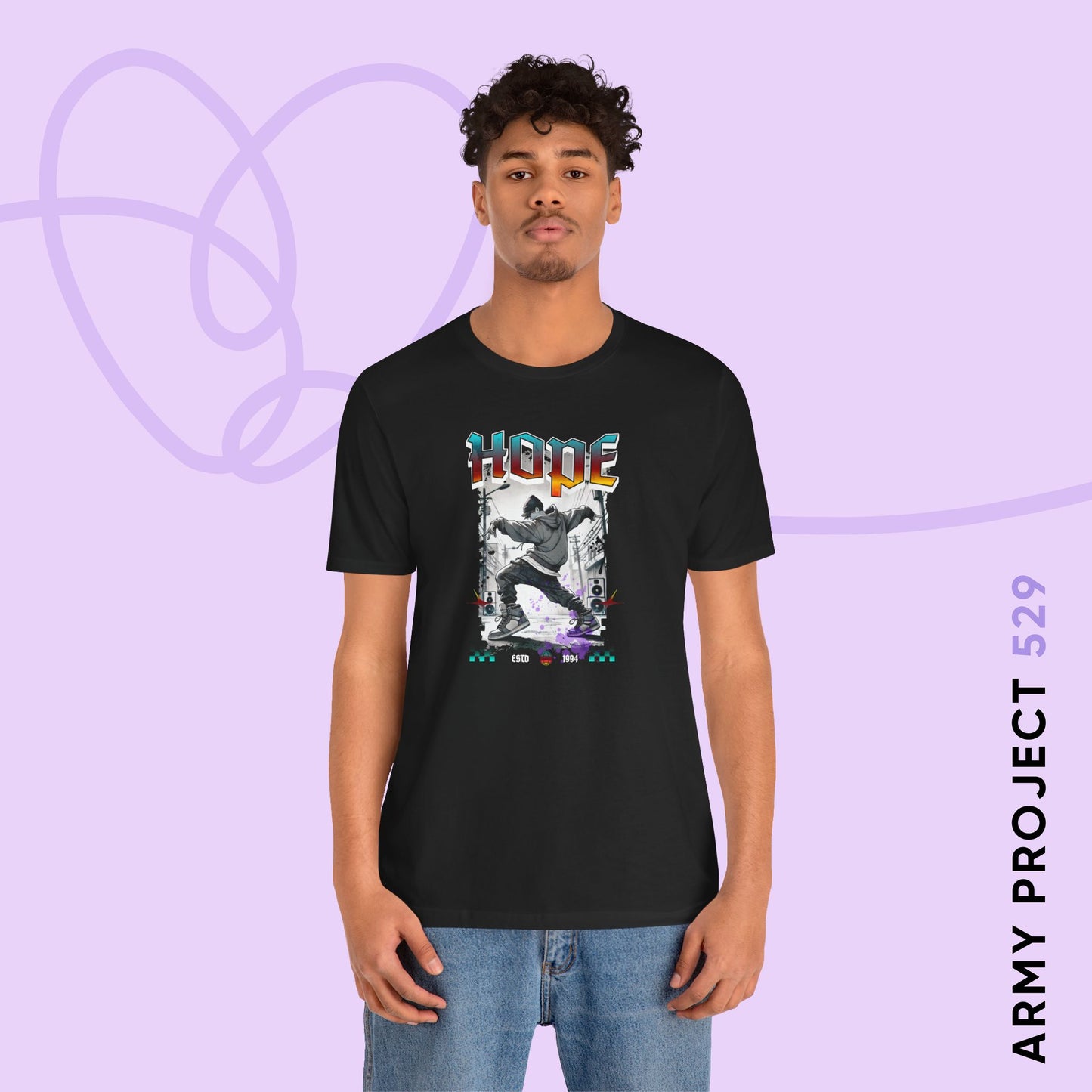 Hobi 1990s Retro Series Unisex Jersey Short Sleeve Tee