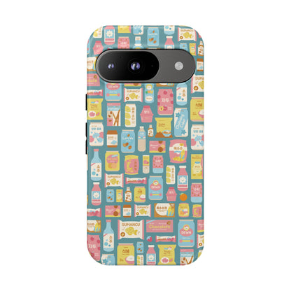 Sweet Pastel Korean Snacks Tough Phone Case - Cute K-Pop Merch - iPhone, Galaxy, Pixel Cover