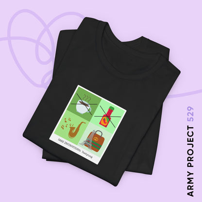 Taehyung Care Instructions Unisex Jersey Short Sleeve Tee