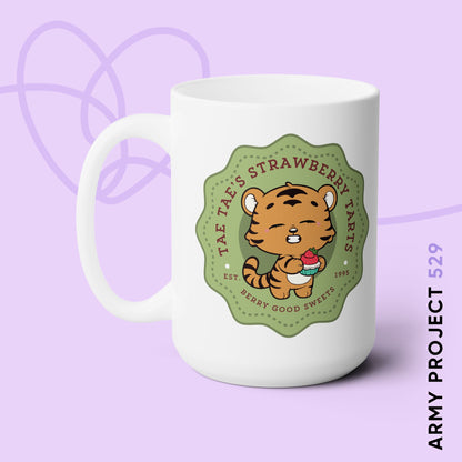 Tae Tae Strawberry Tarts Bakery Series 15oz Ceramic Coffee Mug