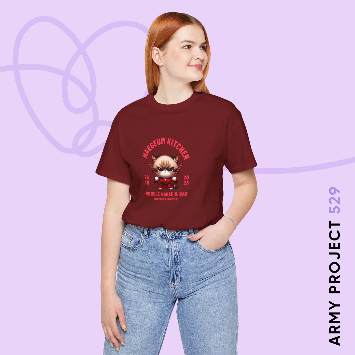 Yoongi Short Sleeve Shirt - Haegeum Noodle House - Fanmade BTS Merch - Unisex Jersey T-Shirt