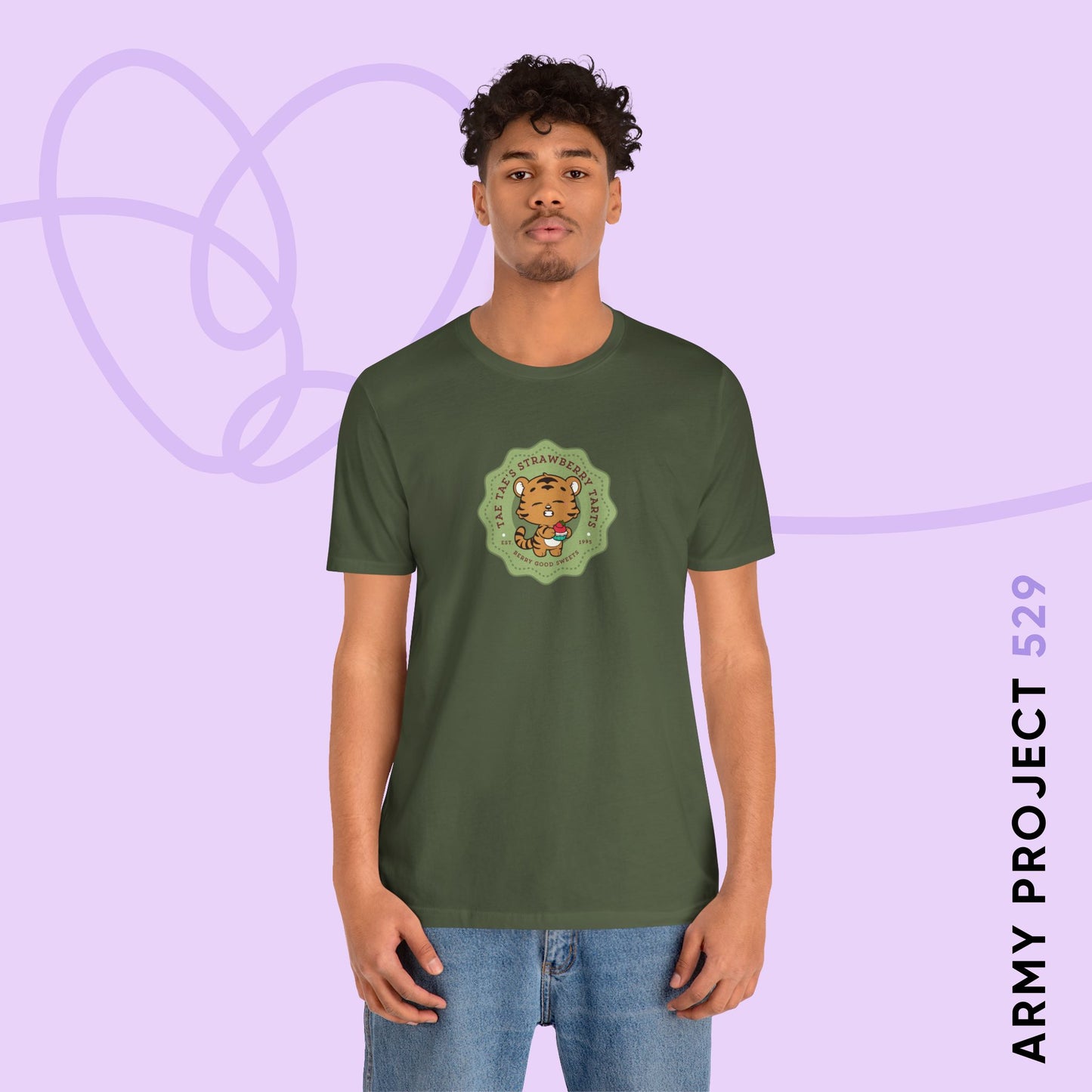 Tae Tae Strawberry Tarts Unisex Jersey Short Sleeve Tee