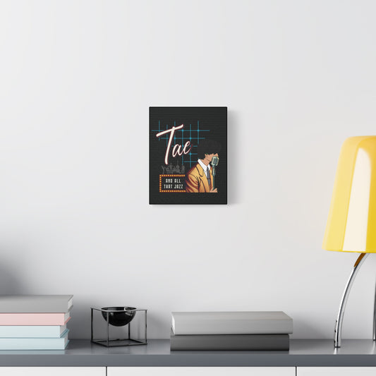 Taehyung Canvas Wall Art - Fanmade BTS Retro Series - 50s Vintage Aesthetic - Framed Wall Decor