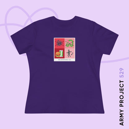 Hobi Women's Tee - Funny Fanmade BTS Merch - Care Instructions - Soft Jersey T-Shirt