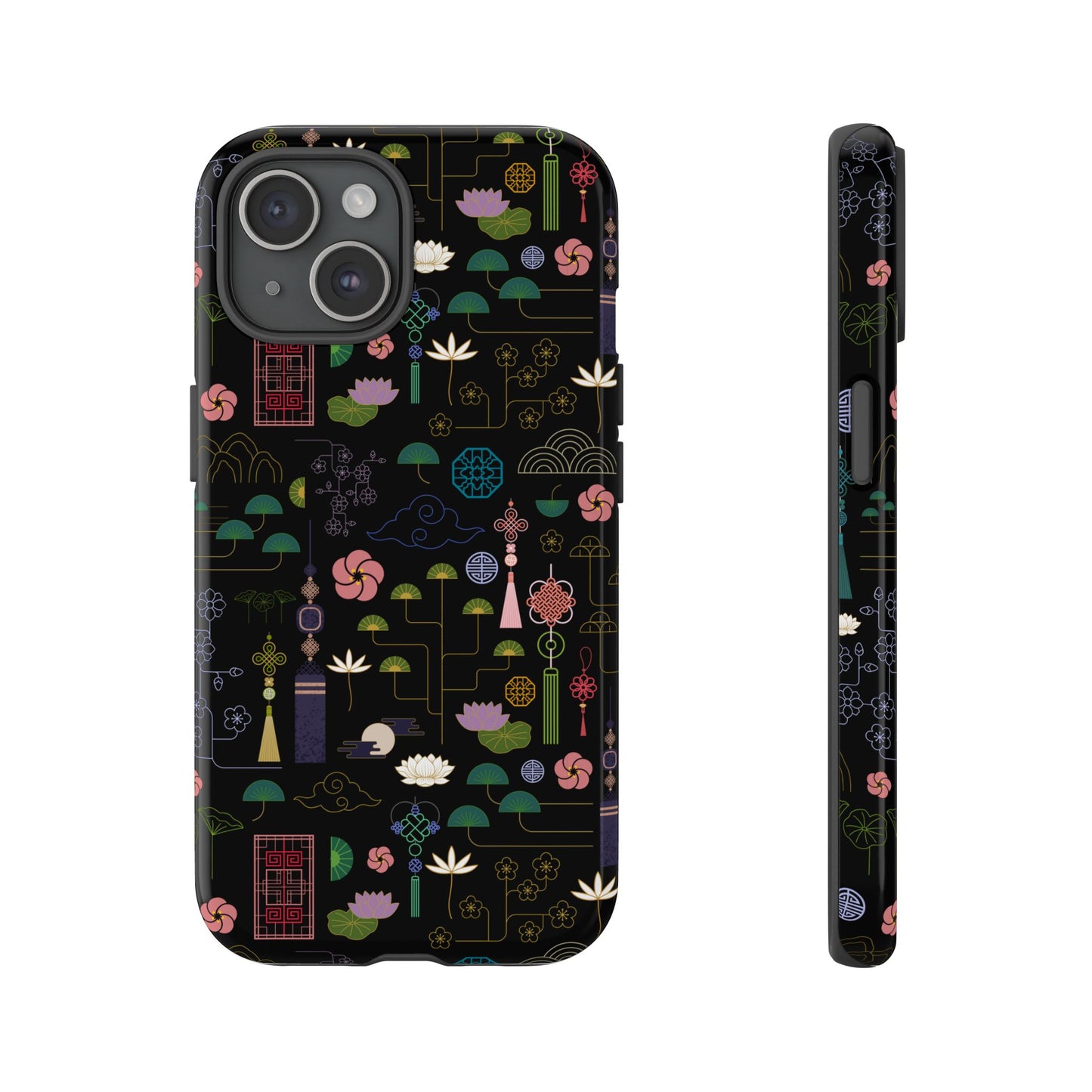 Norigae Night Garden Tough Phone Case - Elegant K-Pop Merch - iPhone, Galaxy, Pixel Cover