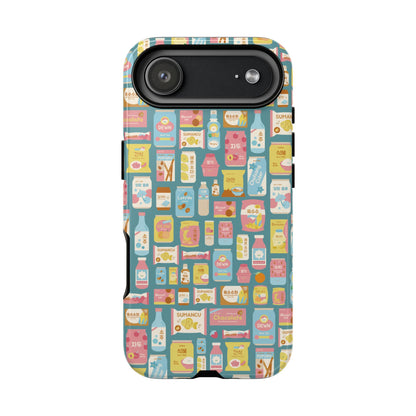 Sweet Pastel Korean Snacks Tough Phone Case - Cute K-Pop Merch - iPhone, Galaxy, Pixel Cover