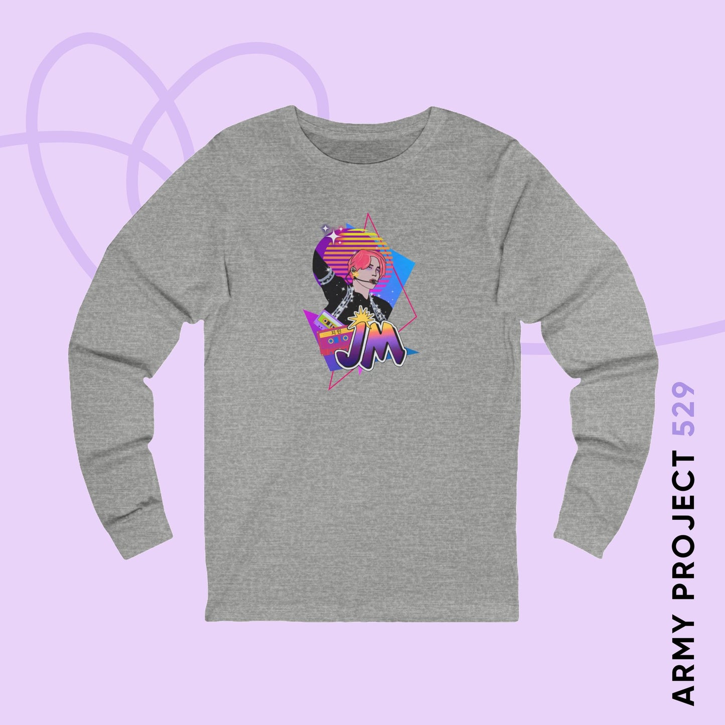 Jimin 1980s Retro Series Unisex Jersey Long Sleeve Tee