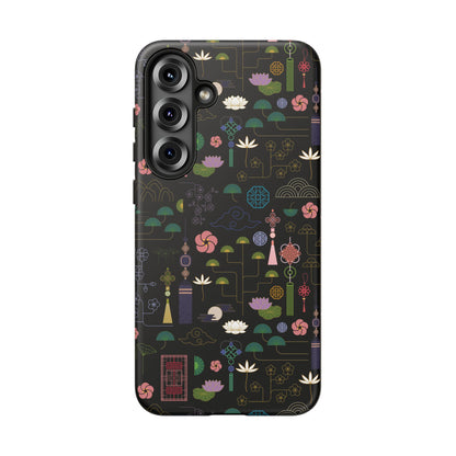 Norigae Night Garden Tough Phone Case - Elegant K-Pop Merch - iPhone, Galaxy, Pixel Cover
