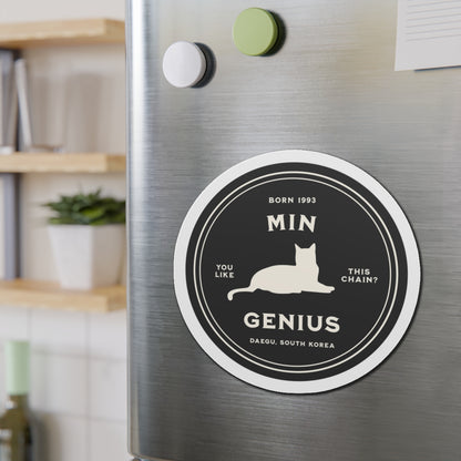 Min Genius Badge Series Die-Cut Magnet
