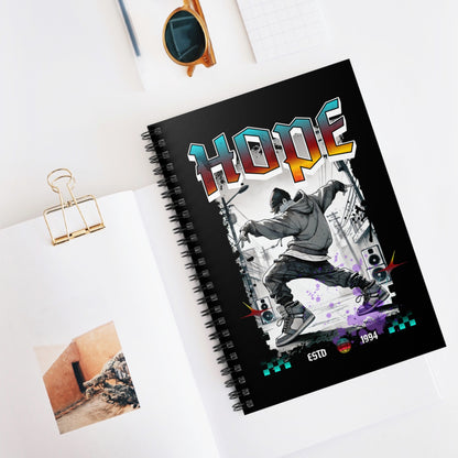 Hobi Notebook - Fanmade BTS Retro Series - 90s Hip-Hop Aesthetic - Spiral-Bound Journal