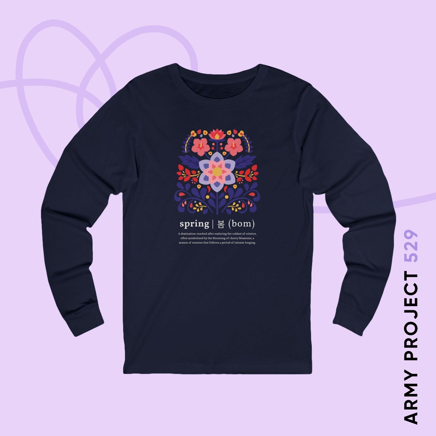 OT7 Long Sleeve Shirt - Until the Flowers Bloom - Soft Unisex T-Shirt