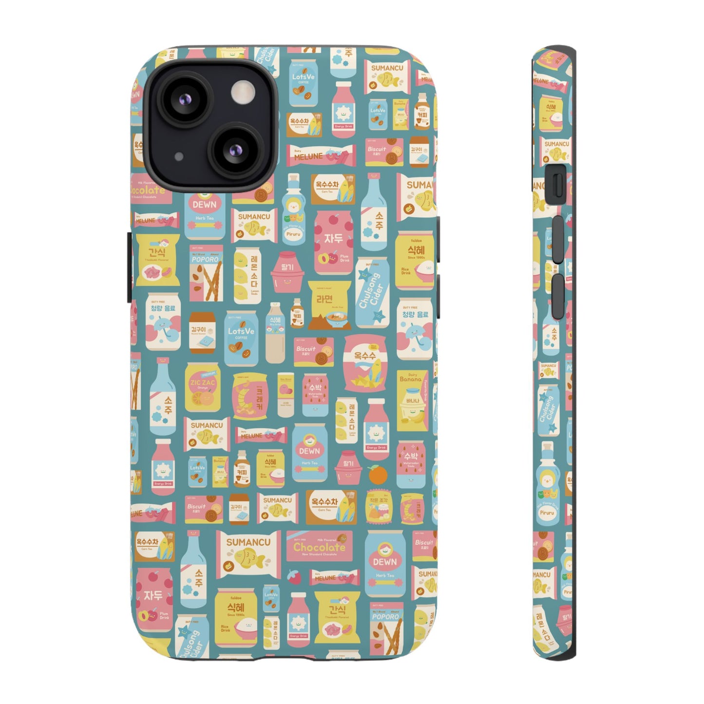 Sweet Pastel Korean Snacks Tough Phone Case - Cute K-Pop Merch - iPhone, Galaxy, Pixel Cover
