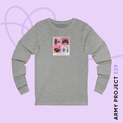 Jin Long Sleeve Shirt - Funny Fanmade BTS Merch - Care Instructions - Soft Unisex T-Shirt