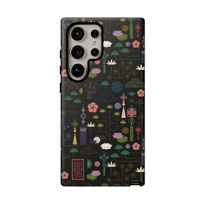 Norigae Night Garden Tough Phone Case - Elegant K-Pop Merch - iPhone, Galaxy, Pixel Cover