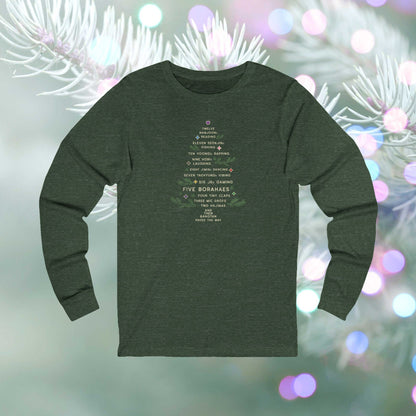 OT7 Long Sleeve Shirt - 12 Days of Bangtan - Retro Fanmade BTS Merch - Soft Unisex T-Shirt