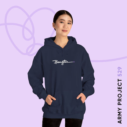 Handwritten Bangtan Embroidered Unisex Heavy Blend™ Hoodie