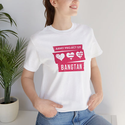 OT7 Short Sleeve Shirt (Red) - AP529 <3 Bangtan - Unisex Jersey T-Shirt