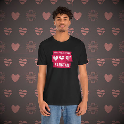 OT7 Short Sleeve Shirt (Red) - AP529 <3 Bangtan - Unisex Jersey T-Shirt